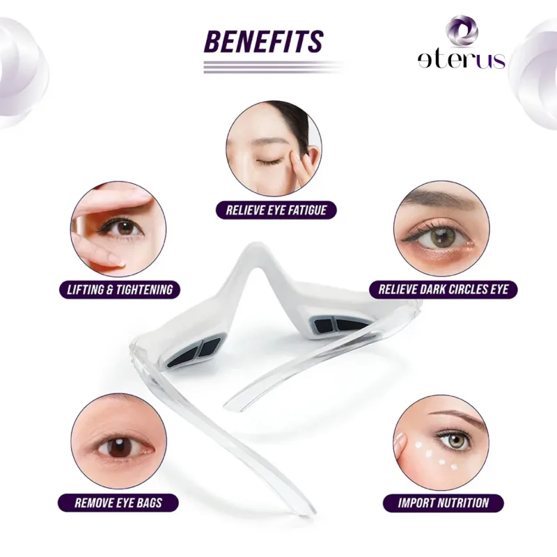 Masque de soin anti-âge pour le contour des yeux à lumière rouge