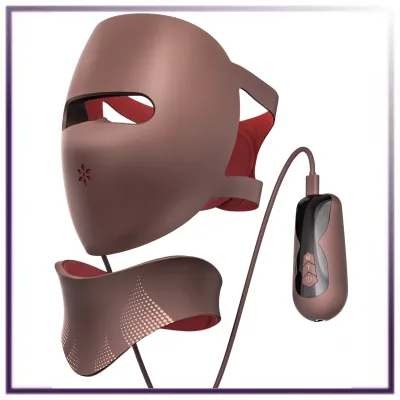 Masque de Beauté Anti-Âge à Photothérapie 3D et Appareil de Beauté pour le Cou à Effet Anti-Âge Photonique