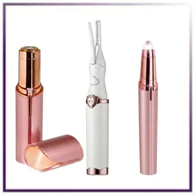 Das Effortless Beauty Kit – Gesichtshaarentferner, Augenbrauentrimmer & beheizter Wimpernformer im Set