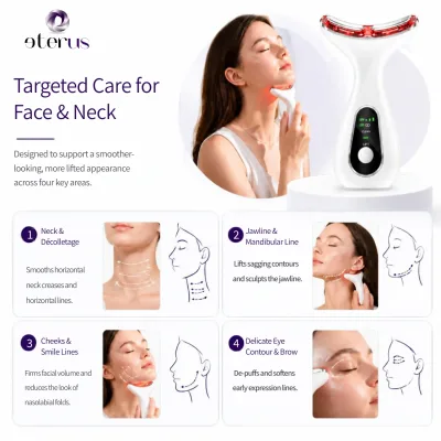 7-in-1 Face & Neck LED Light Sculpting EMS Microcurrent & Thermal Contour Beauty Device