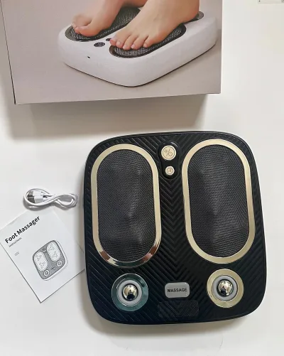 Masajeador de pies para aliviar el estrés y el dolor con calor: tejido profundo, circulación y relajación