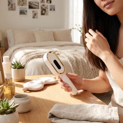 Multifunktionel 3-i-1 skalpmassager og olieapplikatorbørste