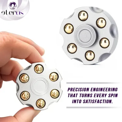 Spinner-fidget med roterende cylinder i metallegering