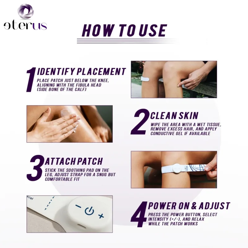 Muscle Recovery & Circulation Stimulator -Leg & Lower Limb Pulse Therapy Patch