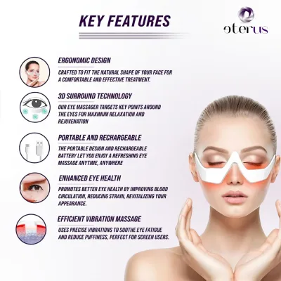Masque de soin anti-âge pour le contour des yeux à lumière rouge