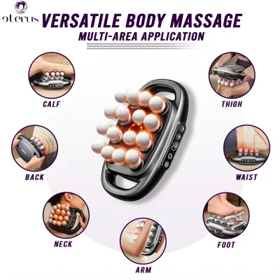 16-hovedet muskelmassagepistol - dybdevirkende perkussionsmassager til muskelafslapning og genopretning