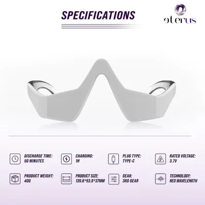 Masque de soin anti-âge pour le contour des yeux à lumière rouge