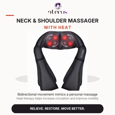 Nakke- og skuldermassager med varme